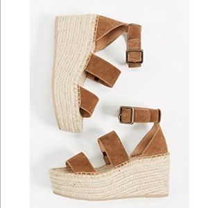 Soludos Palma Suede Espadrille Platform Wedges